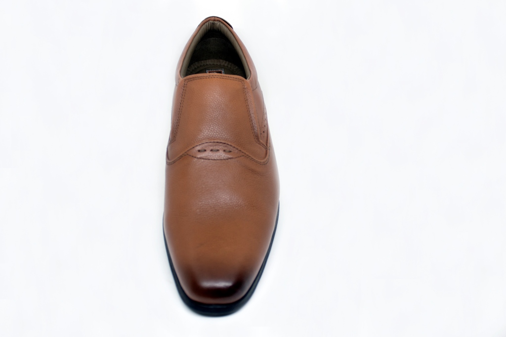 Men's Leather Shoes - Brown - Kshetriya 